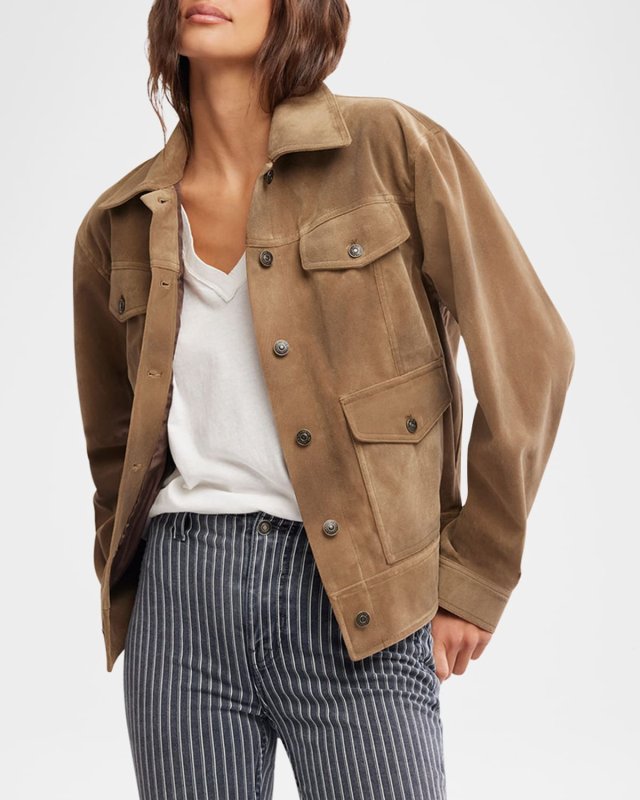 We The Free Night Ranch Vegan Suede Jacket